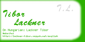 tibor lackner business card